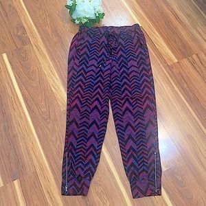 Splendid Geometric Print Rayon Jogger Style Pant